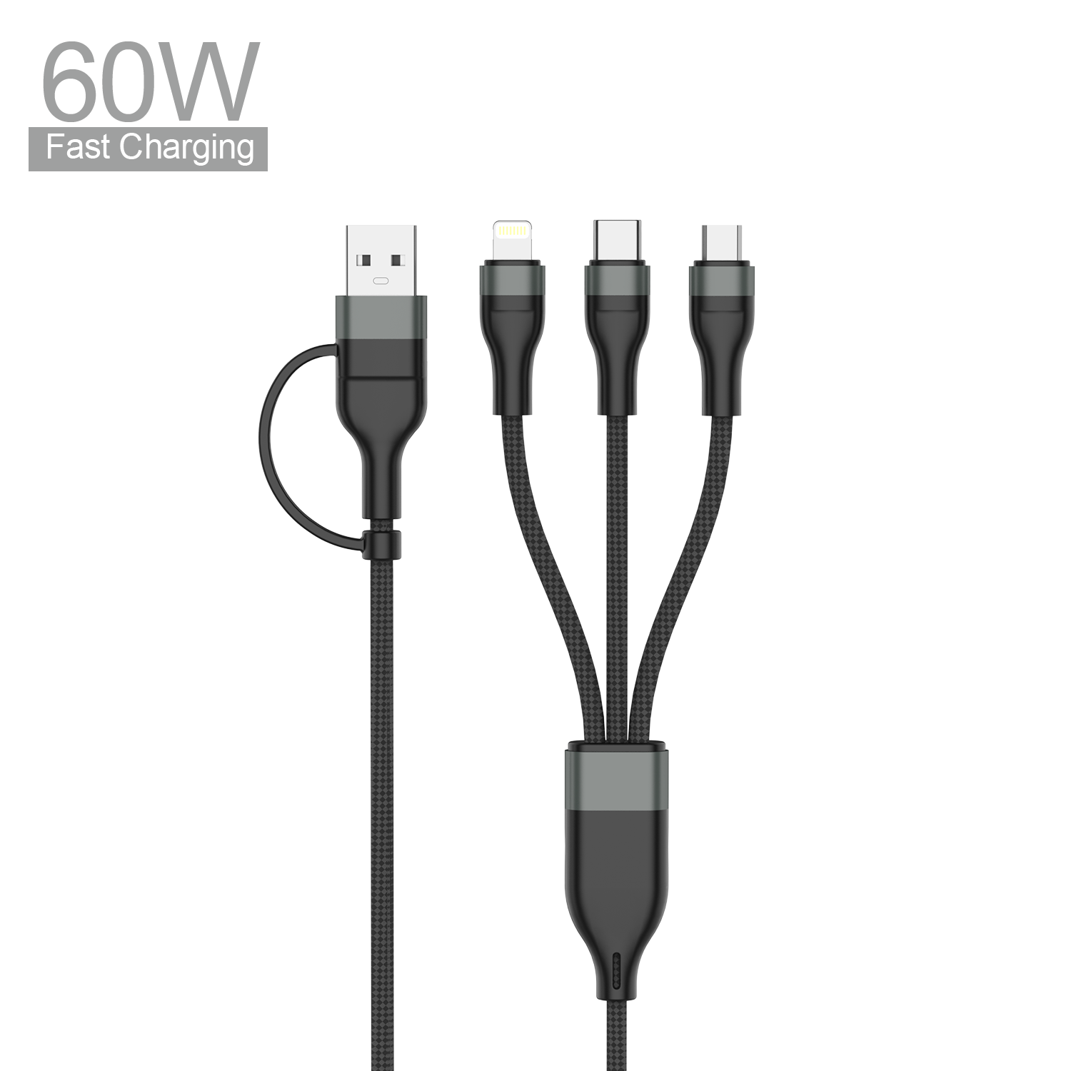 ASPOR 60W Fast Charging 6-in-1 data cable AC-38