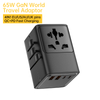 ASPOR GaN World Travel Adapter【4-in-1 Multi-country Travel Charger】A886