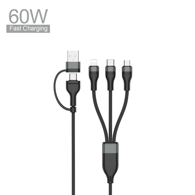 ASPOR 60W Fast Charging 6-in-1 data cable AC-38