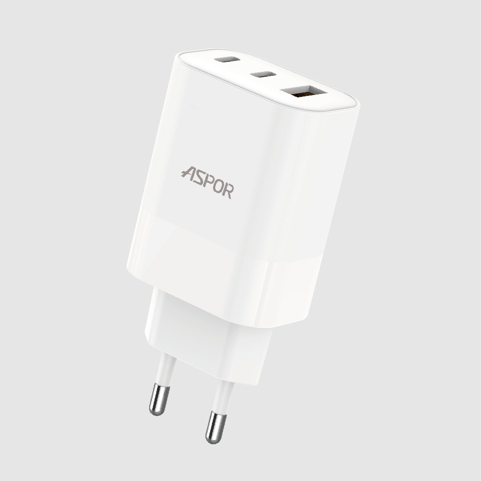 ASPOR GaN Fast Charger【2C1A Multi-port PD Smart Charge】A883 EU
