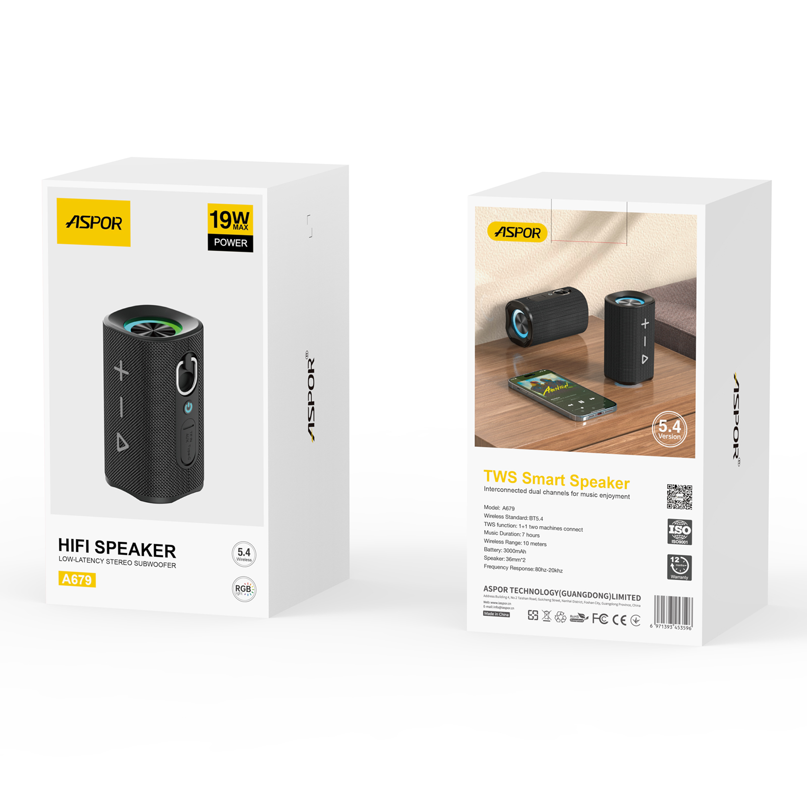 ASPOR HI-FI Speaker A679