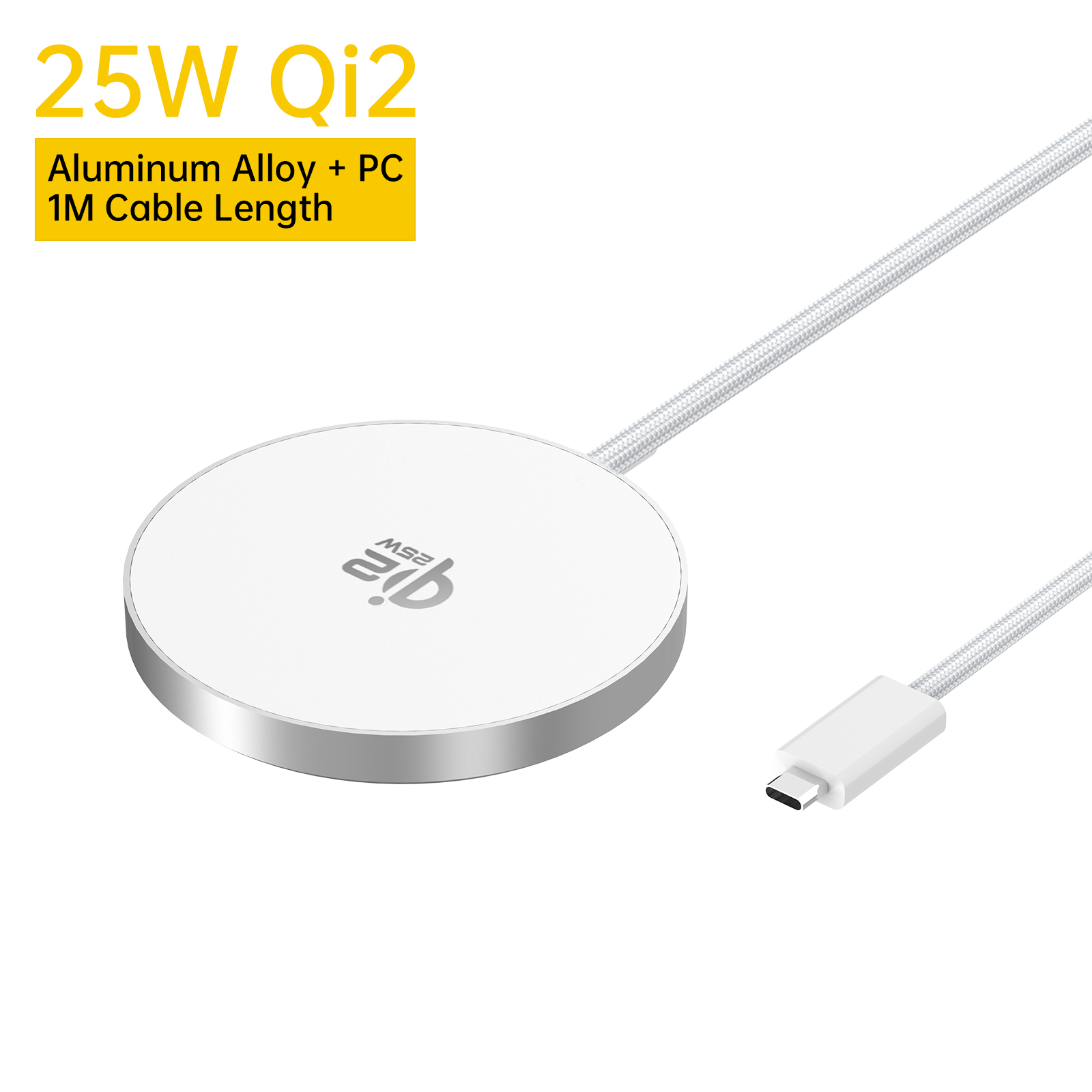ASPOR Magnetic Wireless Charger【Qi2 Certified | Ultra-Slim | Zero Overheating】A552