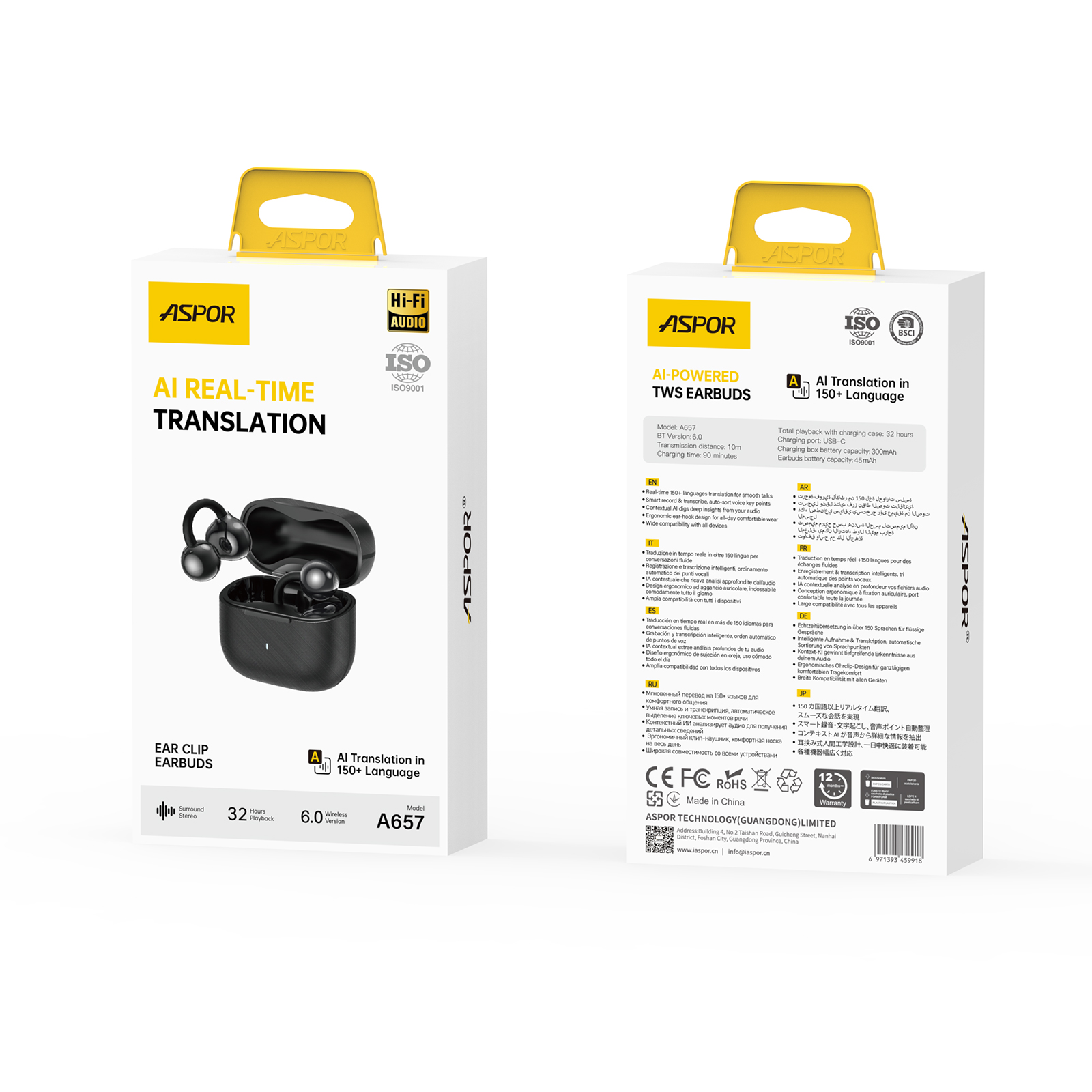 AI Real-Time Translation TWS EarbudsA657